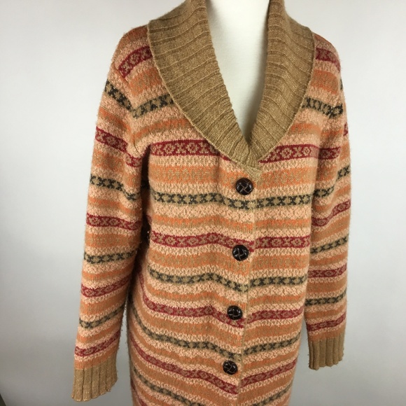 Preswick‎ & Moore Sport Long Cardigan Sweater Large - Picture 2 of 8